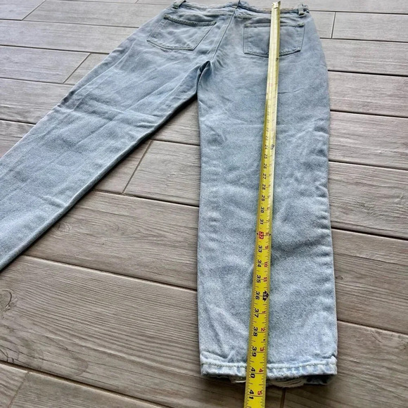 Betro Simone Womens Blue Light Wash Distressed High Rise‎ Relaxed Jeans Size 30 - Picture 4 of 9